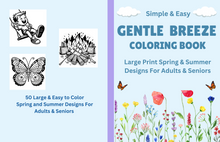 Load image into Gallery viewer, Gentle Breeze Large Print Coloring Book for Adults &amp; Seniors
